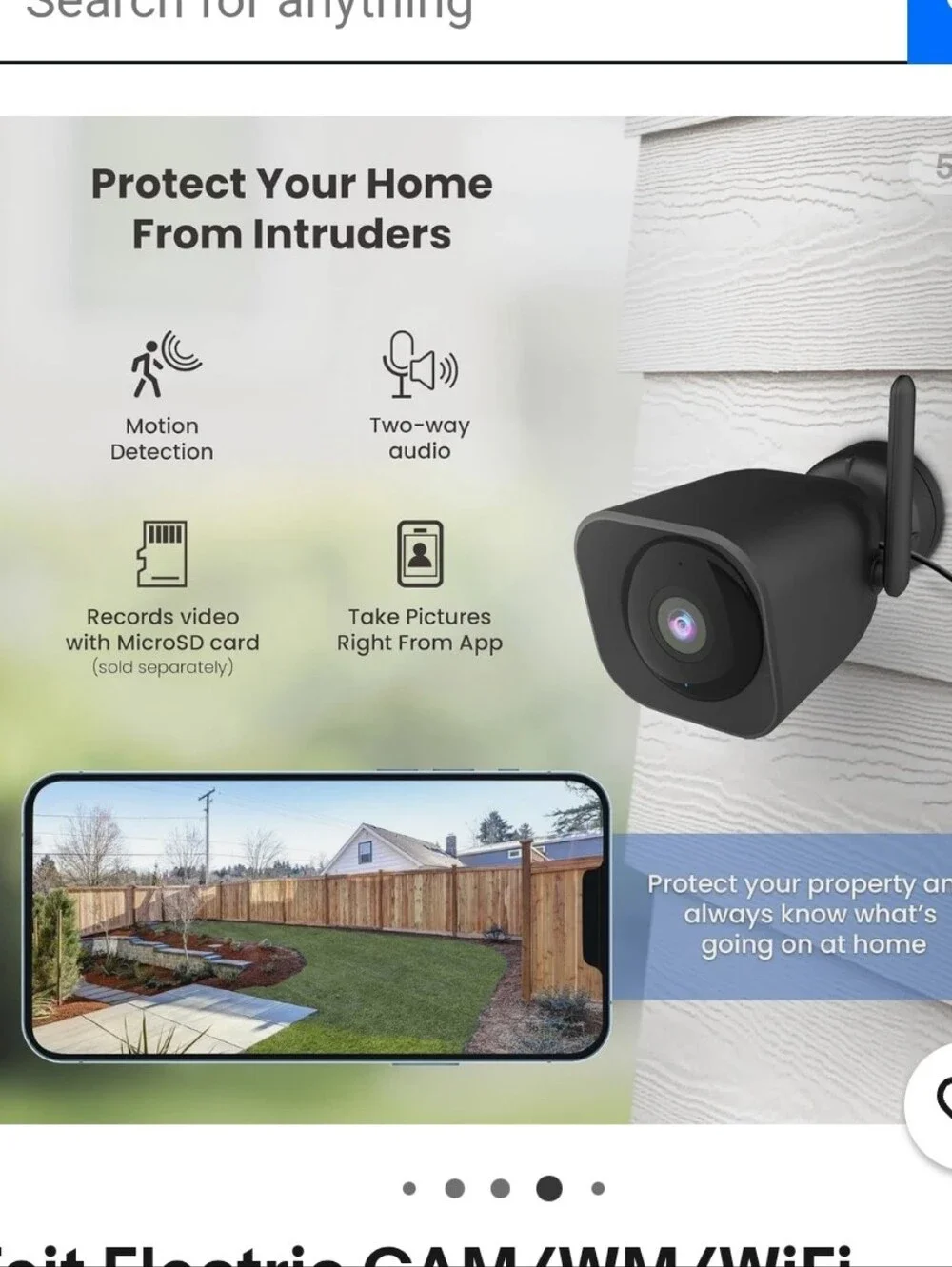 Feit Electric Smart Outdoor Camera - Black